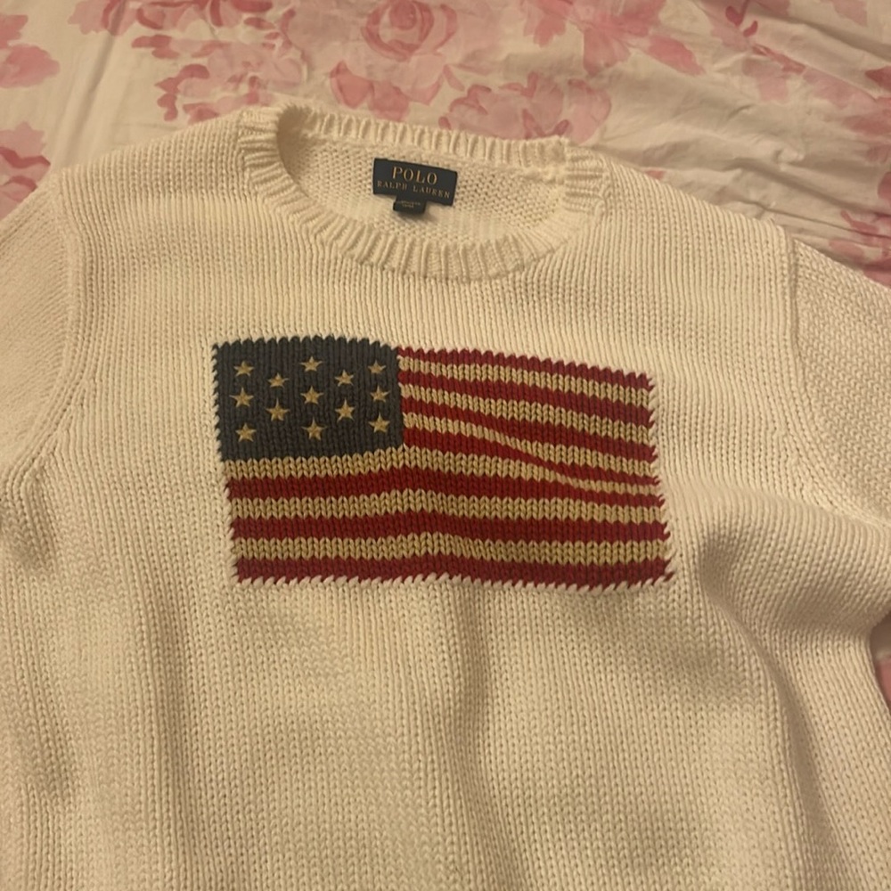 Ralph lauren polo american flag sweater